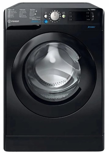 Pralka Indesit BWE71452XKPL 7kg 1400obr 16programów opóźniony start czarna