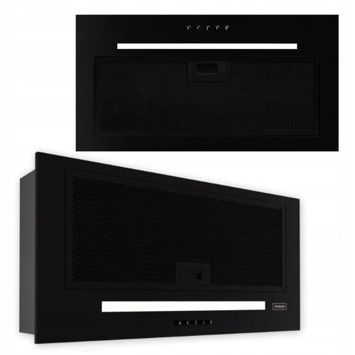 Okap podszafkowy Kernau KBH0662B 60cm LED Timer czarny