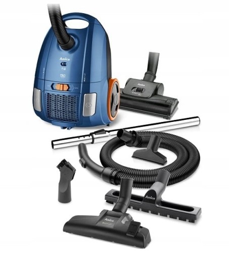 Odkurzacz workowy AMICA VM2062 900W 3L 76dB REG MOCY HEPA turboszczotka