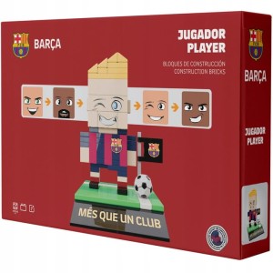 Klocki FC Barcelona Klocki Zawodnik Neko Zestaw Konstrukcyjny 210el.