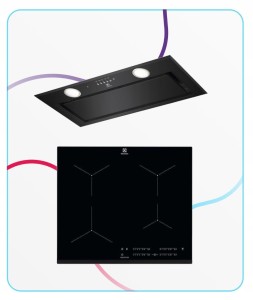 Zestaw AGD do zabudowy Electrolux Płyta indukcyjna + Okap czarny