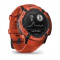 Smartwatch męski Garmin Instinct 2X Solar 1,1" GPS NFC Żyroskop Czerwony