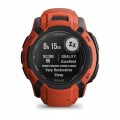 Smartwatch męski Garmin Instinct 2X Solar 1,1" GPS NFC Żyroskop Czerwony