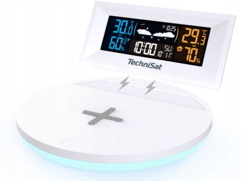 Stacja pogodowa TechniSat Imeteo Q1 ładowarka 10W alarm drzemka LCD