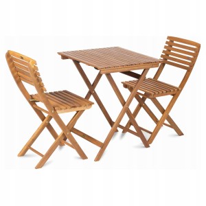 Zestaw Ogrodowy FDZN 4010-T FIELDMANN 2 krzesła + stolik akacja