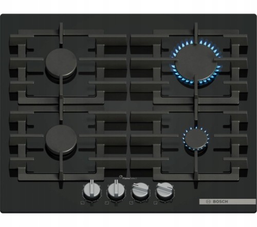 Płyta gazowa Bosch PPP6A6I40 4 pola 7500W żeliwne ruszta szkło FlameSelect