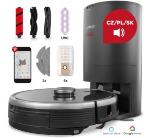 Robot sprzątający z mopowaniem Concept VR3520n 3w1 stacja dokująca Rooplan