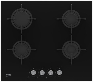 Płyta gazowa BEKO HILG64220S 4pola 7400W szkło emalia