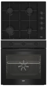 Zestaw AGD do zabudowy BEKO Piekarnik + Płyta gazowa czarny