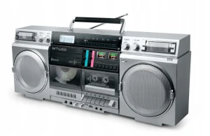 Radioodtwarzacz BOOMBOX MUSE M-380 CD AUX BLUETOOTH USB Srebrny