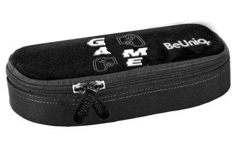 Piórnik szkolny GAME BeUniq saszetka usztywniona czarny