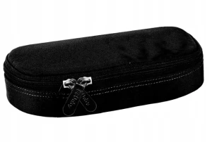 Piórnik szkolny saszetka BUBL-013 usztywniana czarna