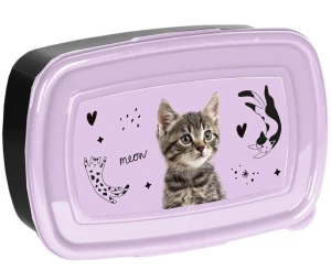 Śniadaniówka pojemnik do szkoły dla dzieci KOT PP25CE-3022 rożowy
