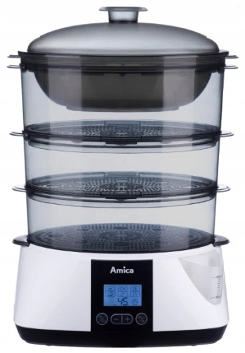 Parowar Amica PT3011 900W 8,5L 3pojemniki 6programów LCD