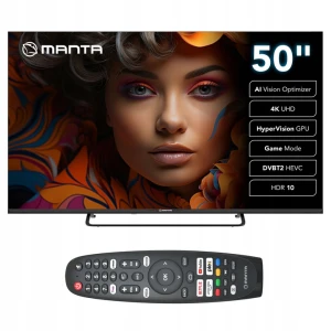 Telewizor Manta 50LUV125E 50" 4K LED HDR AI HyperVision Smart TV VIDAA