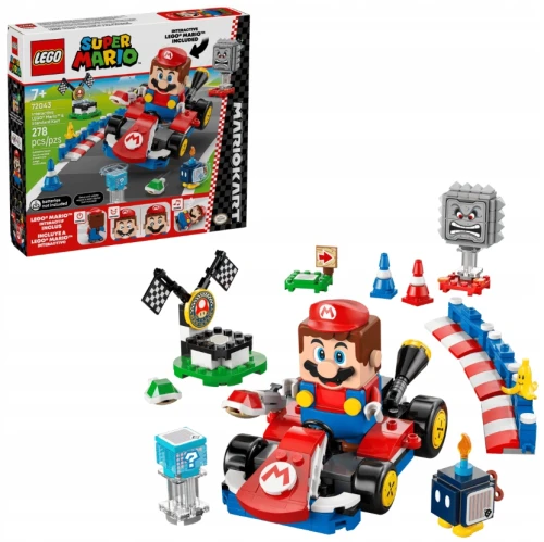 LEGO Super Mario 72043 Mario Kart Interaktywna figurka Mario Standard Kart