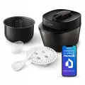 Multicooker do gotowania na parze Philips HD2151/40 1000W Timer LCD czarny