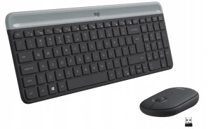 Klawiatura + mysz Logitech MK470 Slim grafitowy