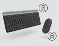 Klawiatura + mysz Logitech MK470 Slim grafitowy