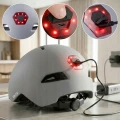 Kask na rower hulajnogę Vayox VA0423BMM regulowany lampka LED szary ma