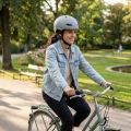 Kask na rower hulajnogę Vayox VA0423BMM regulowany lampka LED szary ma