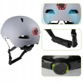 Kask na rower hulajnogę Vayox VA0423BMM regulowany lampka LED szary ma