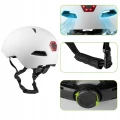 Kask na rower hulajnogę Vayox VA0423WMM regulowany lampka LED biały mat