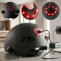 Kask na rower hulajnogę Vayox VA0423BMM regulowany lampka LED czarny mat