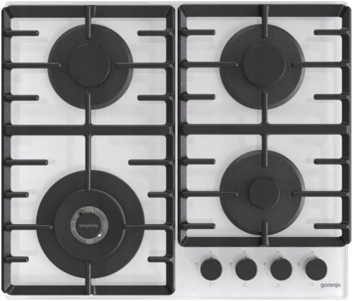 Płyta gazowa Gorenje GTW642SYW 60cm 8150W białe szkło żeliwne ruszta
