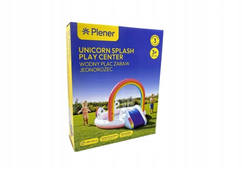 Plener Wodny plac zabaw Jednorożec 208 × 150 cm basen na ogród i działke