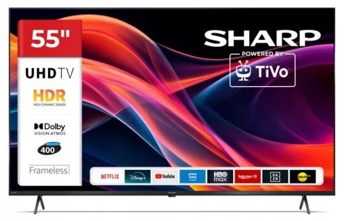 Telewizor SHARP 55HK4445E 4K UHD TiVo OS HDR Dolby Atmos LED czarny