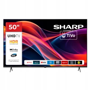 Telewizor Sharp 50HK4445 4K UHD Smart TV HDR Dolby Atmos LED 60Hz czarny