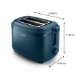 Toster z rusztem do podgrzewania Philips HD2511/70 900W seria 3000 granat