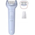 Depilator PHILIPS series 8000 BRE708/00 na mokro i sucho 60min Niebieski
