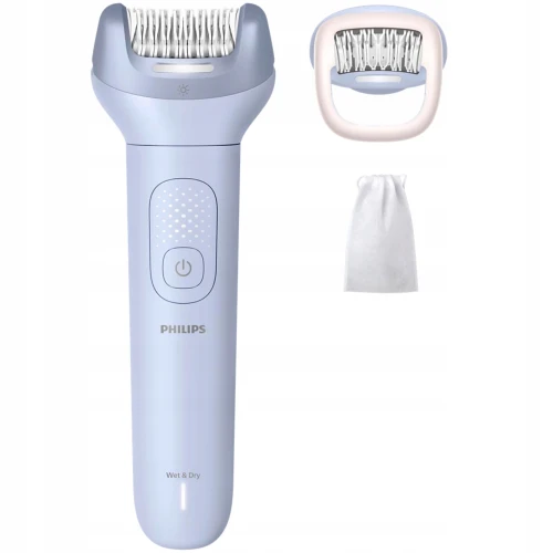 Depilator PHILIPS series 8000 BRE708/00 na mokro i sucho 60min Niebieski