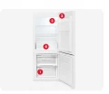 Lodówka Amica FK 1815.4U(E) 202L 136cm biała LED