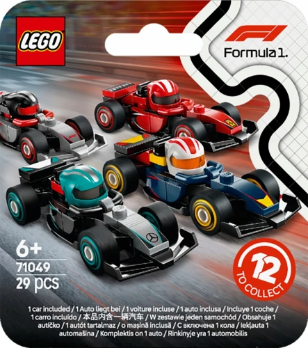LEGO MINIFIGURKI 71049 FORMUŁA 1 Kolekcjonerskie bolidy F1 - Losowy bolid