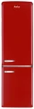 Lodówka AMICA FK2965.3RAA 244L 181cm SlimSize RETRO LED czerwona