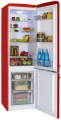 Lodówka AMICA FK2965.3RAA 244L 181cm SlimSize RETRO LED czerwona