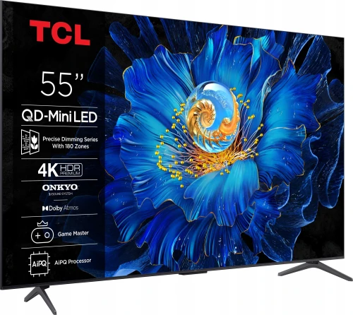 Telewizor TCL 55C69KS QLED 4K UHD Smart TV Google TV WiFi Bluetooth 60Hz