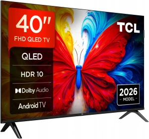 Telewizor TCL 40S5L QLED Full HD Smart TV Android WiFi Bluetooth czarny