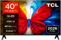 Telewizor TCL 40S5L QLED Full HD Smart TV Android WiFi Bluetooth czarny
