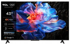 Telewizor TCL 43P6K 4K UHD DLED Smart TV Google TV WiFi Bluetooth czarny