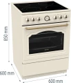 Kuchnia ceramiczna GECS6B70CLI