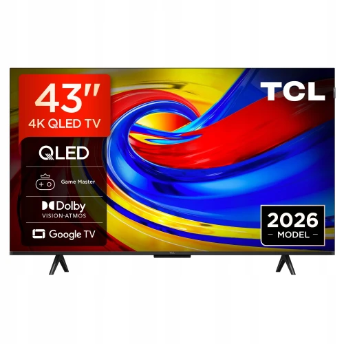 Telewizor TCL 43P7L QLED 4K UHD HDR Smart TV Google TV Dolby Vision 60Hz
