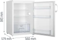 Chłodziarka Gorenje R492PW 133L CrispZone EcoMode Oświetlenie LED