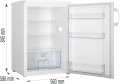 Chłodziarka Gorenje R492PW 133L CrispZone EcoMode Oświetlenie LED